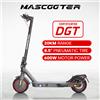 Mascooter Monopattino elettrico Mascooter S1 con motore certificato DGT da 600W, autonomia di 20 km, pneumatici da 8,5 pollici, pieghevole, per il pendolarismo quotidiano degli adulti.