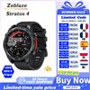 Zeblaze Stratos 4 Smartwatch GPS con Display AMOLED da 1,43 Pollici, Bussola Integrata, Altimetro Barometrico, Torcia, Chiamate Vocali