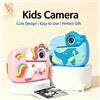 NONE Fotocamera per Bambini con Stampa Istantanea, Videocamera Digitale HD 1080P, Schermo da 2,4 Pollici, Giocattolo per Bambini e Bambine dai 3 ai 12 Anni, Regalo di Natale e Compleanno