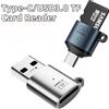 Geris Power Lettore di Schede USB Tipo C 3.0 Mini, Adattatore per Schede SD, Micro SD e TF per PC e Laptop