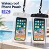 pinmoap Custodia Impermeabile Trasparente per Cellulare da Collo, Touchscreen Funzionante, per Esterni, Spiaggia, Nuoto, Custodia Protettiva per Telefono