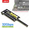 JEYI Scheda Adattatore JEYI Flat PCIe 5.0 x1 a NVMe 128Gbps Senza Ostruzione GPU Design Compatto Mini per SSD NVMe M-Key PCIe X1/X4/X8/X16