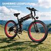 SAMEBIKE LO26 PLUS Bici Elettrica con Motore 1000W, Batteria 48V15AH, Freni Idraulici, E-bike Urbana con Pneumatici da 26 Pollici, Sospensione Completa, Bicicletta Elettrica per Tutti i Terreni
