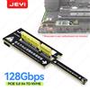 JEYI Scheda Adattatore JEYI Flat PCIe 5.0 x4 a NVMe 128Gbps Design Compatto Mini Senza Ostruzione GPU per SSD NVMe M.2 2280 e PCIe X4/X8/X16