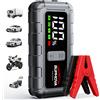 BSMOOM Avviatore di Emergenza per Auto e Moto 12V (10.0L Benzina / 8.0L Diesel), Power Bank per Avviamento Auto, Include Luce LED e Accessori Completi, Caricabatterie con Torcia, Dispositivo di Avviamento