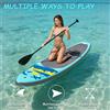 funwater Tavole da Stand Up Paddle FUNWATER 11' gonfiabili, tavola da SUP verticale da 335 cm, antiscivolo, e set completo di accessori.