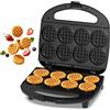 YASHE Mini gaufrier multiuso, piastra per gaufre, dimensioni 8 x 5 cm, piccole gaufres, perfette per le famiglie