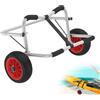 NONE Carrello Pieghevole per Kayak e Canoa con Ruote in PU, Trasportino in Alluminio per Barche, Carrello Robusto per il Trasporto di Kayak, Canoa, SUP, Tavole da Surf e Attrezzatura da Spiaggia
