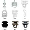 TITIFXAN 20 pz Auto Elementi di Fissaggio In Plastica Clip Per Auman Dongfeng J6 Camion Tende Dritto Camion Puleggia Fibbia Anelli Rivetto