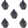 Feriuzymix Set di 5 scalpelli ad angolo di precisione per inquadrare la lavorazione del legno, cerniere per porte da incasso, colore nero, 30 x 78 mm