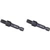Feriuzymix 2 Set 1/4 '' Hex Shank Adattatore Filettatura Drill Mandrino Adattatore A- M8 x 1.25 M8x1.25