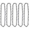Joycabin 5 Pezzi Catena per Motosega 12 Pollici 44 Maglie 3/8 LP 1.3mm - Ricambio per Mini Motosega a Batteria Elettrica, Accessori per Giardino Falegnameria e Potatura