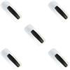 Feriuzymix Set di 5 cazzuole piatte per cartongesso durevoli per pavimenti in calcestruzzo intonaco decorazione domestica nero tipo D1147-H