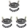 Feriuzymix 3 Set 2-10mm Autocentrante Doweling Jig Set Localizzatore Perforatore Verticale Nero