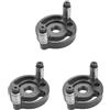 Feriuzymix Set di 3 tasselli verticali autocentranti 6/8/10 mm per lavori artigianali falegnami e falegnami, colore: nero