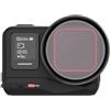Generic Supporto per filtro in metallo per fotocamera Insta360 Ace Pro, telaio protettivo universale con impugnatura in silicone per filtri da 49 mm, supporto impilabile in lega di alluminio per accessori per