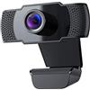 LISAQ Videocamera 1080P HD Mini Computer PC WebCamera Doppio Microfono Integrato Senza Driver USB per videoconferenza di Trasmissione dal Vivo