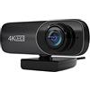 KAHDGSS Webcam 4K con microfono incorporato 120Wide View USB2.0 Plug e per la macchina fotografica del gioco per la conferenza
