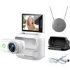 Gettimore Action Camera Panoramica Compatta con WiFi Anti-Shake e Supporto Magnetico per Ciclismo e Sport Outdoor Bianco