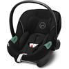 CYBEX Gold Seggiolino Auto Aton S2 i-Size, Dalla Nascita a circa 24 Mesi, Max. 13 kg, Con Riduttore per Neonato, Compatibile con SensorSafe, Moon Black