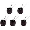 No 5X Yerba Gourd Mate Tea Set In Legno Fatto A Mano In Legno Naturale Coffee 4283