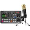 No Pacchetto di Apparecchiature per Podcast, Microfono con Scheda Audio (120 K6243