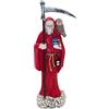 DRW Statuetta Santa Morte rossa in resina dipinta a mano con confezione regalo, 20 cm