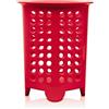 Zeal Scolaposate G231R Portaposate in melammina, rosso, 14 x 14 x 17 cm