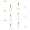 Tsophreniq 3 pezzi rig da pesca in acqua salata girevoli regolabili clip resistente lenza per panfish e orata compatta lenza da pesca