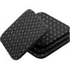 Qomcsrl Tappetino Antiscivolo Doppio Sided per Bicicletta da Esercizio (4PCS), Tappetino in Silicone Antishock per Treadmill, Walking Pad
