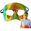 Generico Protezione per il naso sportiva - Visiera anticollisione, maschera protettiva leggera con cinghie regolabili per basket, allenamento di calcio, attrezzatura protettiva per sport ricreativi, unità sing