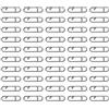 Tsophreniq 50Pcs Link Split Rings Power Fishing Clip Connettore Pesca Clip Connettore Velocità Attrezzatura Accessori per Acqua Salata