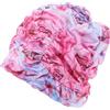 FRCOLOR Cuffia da Nuoto Donna in Nylon Stampa Colorata, Alta Elasticità e Facile da Indossare per Sport Acquatici e Vita Quotidiana