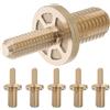 HAPINARY Viti per Giunti da Biliardo in Ottone 6 Pezzi Eccezionale Resistenza per Stecche da Biliardo, Accessori per Sala Giochi e Sostituzione Vite Punta