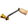 BildeeMait Manopola per mulinello da pesca in fibra di carbonio per Fuego Ex Taula Exceler Caldia Prorex Salamandra Certate Aggress Reel Parts Rosso Oro Nero Viola Argento Rosa Grigio 1 pezzo (oro)
