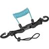 Tsophreniq Cordino a spirale per immersioni subacquee a sgancio rapido Heavy Duty Antilost Subacquea Primavera a spirale Cinghia per fotocamera per Immersione Luce Coil Lanyard