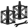 KAHOUI Pedali MTB Flat, Pedali Bici da Corsa di Alluminio, Pedali Flat Bicicletta con Cuscinetto du Sigillato, MTB Accessori con una Chiave Inglese per Mountain Bike e Bici da Strada