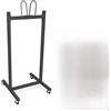 Generic Carrello portatile per fitness, espositore per esercizi e corda da salto, organizer per lezioni di educazione fisica, studi di danza e palestre