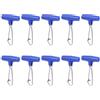 Toddmomy Slider per Piombi da Pesca Alta Resistenza in Acciaio Inossidabile 50 Pezzi con Moschettone Duo Lock e Posizionamento Esca Preciso, per Attrezzatura Surf Fishing