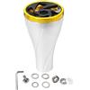Melbolda Mulinello da pesca in alluminio con scanalatura a spirale antiscivolo per Stella per Stradic per Twin Power S e mulinelli Casting Colore nero 36 mm (oro argento)
