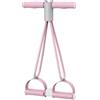Generic Cavigliera - Corda di tensione da 46 cm con 4 tubi, dispositivo ausiliario, fasce elastiche per gamba, vita, braccio, | Attrezzatura dimagrante per allenamento fitness uomo donna casa palestra