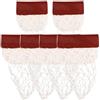 Générique Pool Table Pocket - 17 cm Billiard Pockets Replacement | Mesh Free Pockets | Professional Net PU Leather Drop Holders 6 pezzi Brush Bag Nets Entertainment Venues Accessory, Professional and