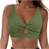 Generico Costume Donna Mare,Costume da Bagno da Donna Tankini Copricostume da Spiaggia E Piscina Top Bikini Traforato con Pantaloncini da Bagno Costume da Bagno Due Pezzi Classico