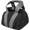 Winlaovate Kettlebell - Sacca di sabbia regolabile in tela con manico, borsa vuota per allenamento a casa, palestra, yoga, pilates e fitness, attrezzi da viaggio portatile, nero