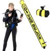 Generic Dive Buoy - Safety Sausage Diving 3.77ft, Nylon Fabric 210D TPU Coating Durable Waterproof Buoyancy Gear| Underwater Swimming Accessory With Reinforced Material Construction For Diving Saf