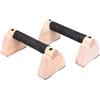 Generic Barre per sollevamento a pavimento, spingere la barra - Allenamento della Pushup State Calisthenics Bar - 2 attrezzi da allenamento con impugnature ergonomiche in legno per calisthenics