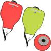 Risveglio Scuba Lift Bag 22,7 kg, borsa galleggiante pieghevole in nylon 210D con striscia riflettente, valvola di pressione per recupero, per immersioni e recupero, rosso