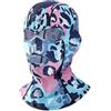 Fauhapyway Maschera da nuoto con protezione solare UPF 50+ e fori per gli occhi allargati per chi indossa gli occhiali durante lo snorkeling surf attività in spiaggia per uomini e donne nei colori nero, blu