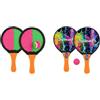 Generico Coppia Racchette Da Spiaggia Padel Beach Tennis, 2 in 1 Racchettoni Doppio Uso, Con Velcro e Pallina, Racchettoni Classici Con Pallina, Mare, Piscina, Giardino Beach Rackets Resistenti All'acqua