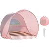 Generic Set tenda da spiaggia con borsa portaoggetti e 4 chiodi, protezione UV 50+, tenda automatica per campeggio, pesca, picnic